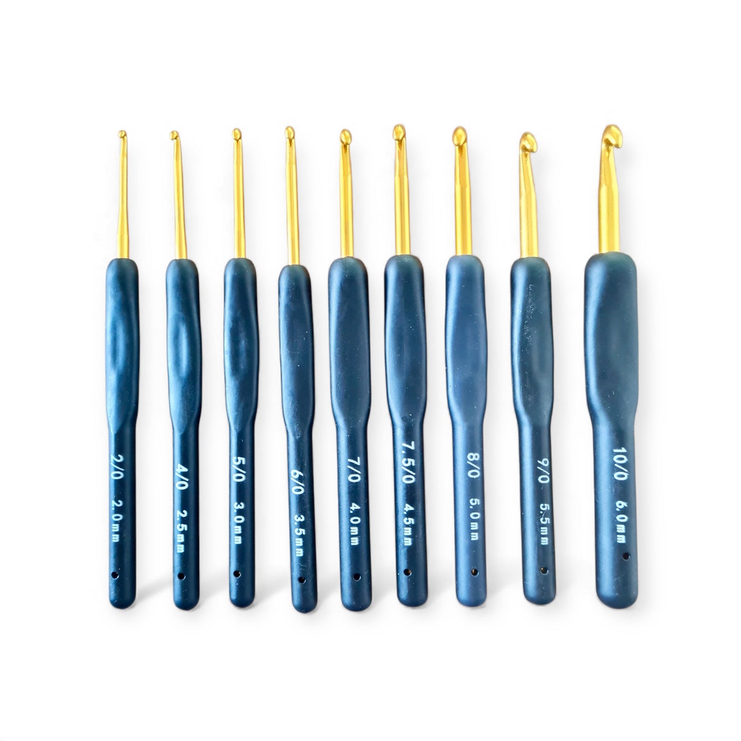 Set 9 Uncinetti Nero e Oro