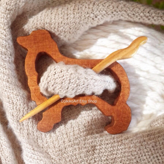 Wooden Shawl Pin,Wood brooch,Wood scarf pin,Women gift, dog,eco friendly accessory, jewlery,animal,australian shepherd, girl gift pin,brooch