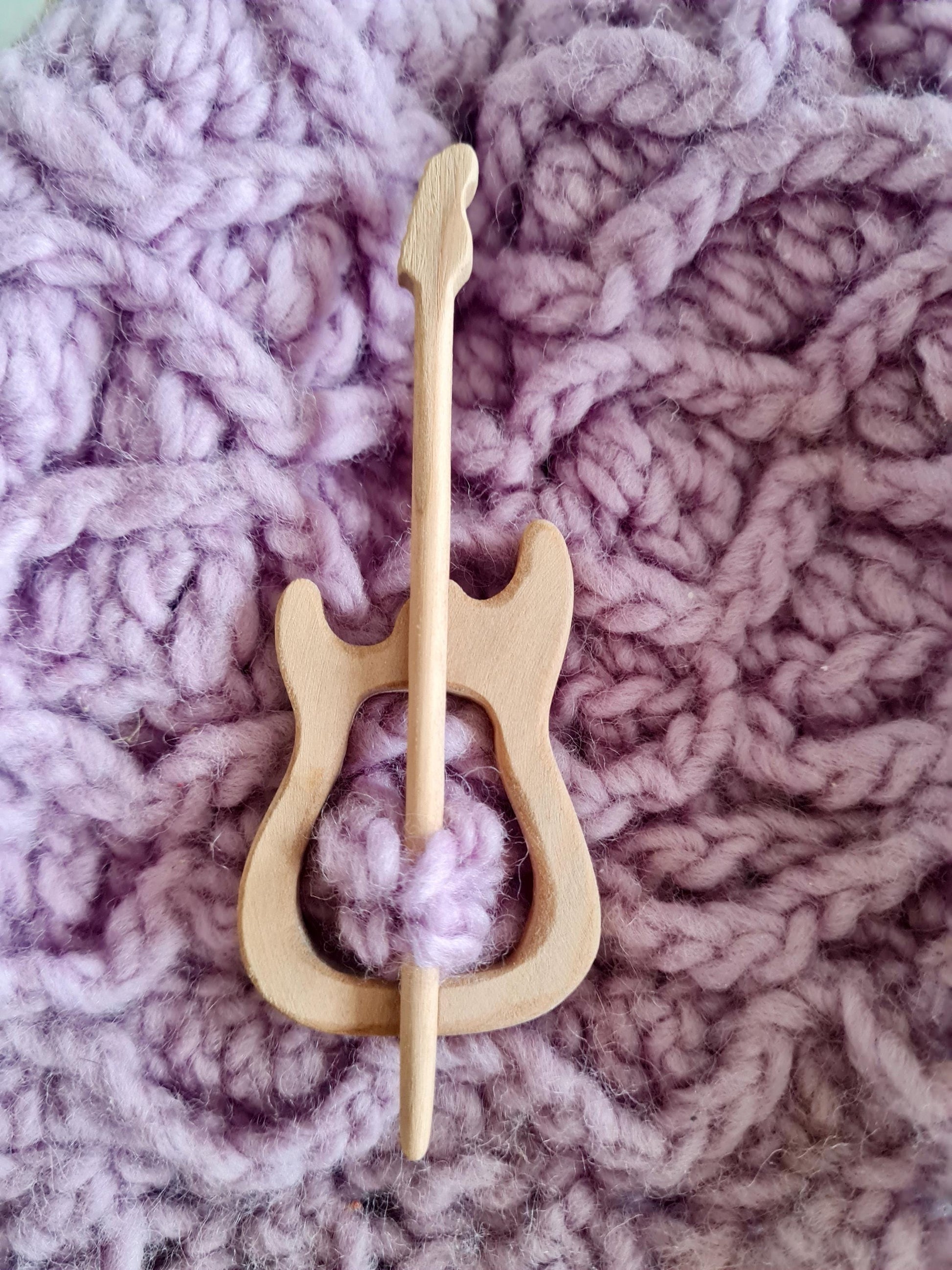elettric guitar, music accessories, Wooden Shawl Pin, Wood Brooch, knitted Scarf Pin, Women Gift