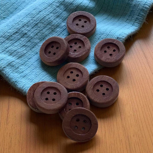 Multiple Handmade wooden buttons classic